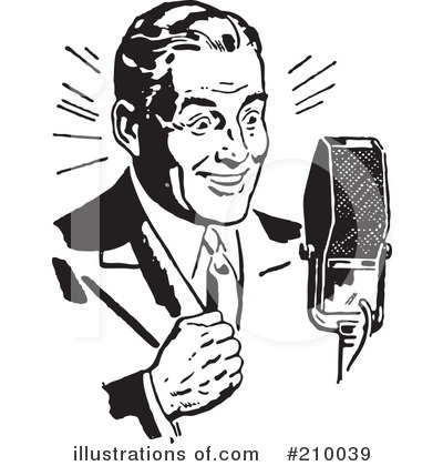 Royalty-Free (RF) Microphone Clipart Illustration by BestVector - Stock Sample #210039