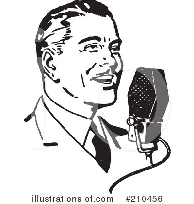 Royalty-Free (RF) Microphone Clipart Illustration by BestVector - Stock Sample #210456