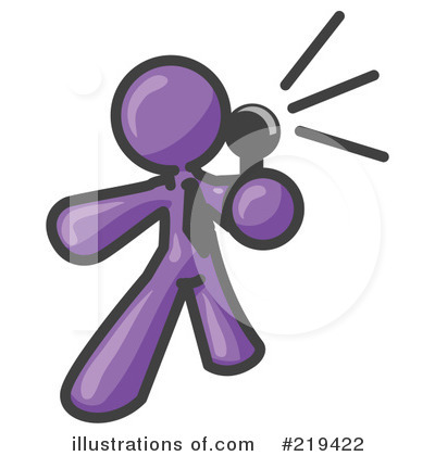 Purple Mascot Clipart #219422 by Leo Blanchette