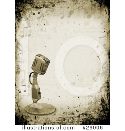 Royalty-Free (RF) Microphone Clipart Illustration by KJ Pargeter - Stock Sample #26006
