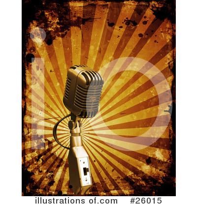 Royalty-Free (RF) Microphone Clipart Illustration by KJ Pargeter - Stock Sample #26015