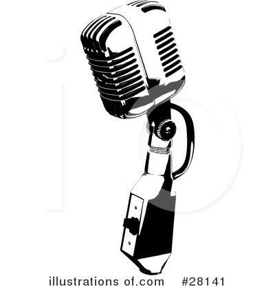 Royalty-Free (RF) Microphone Clipart Illustration by KJ Pargeter - Stock Sample #28141