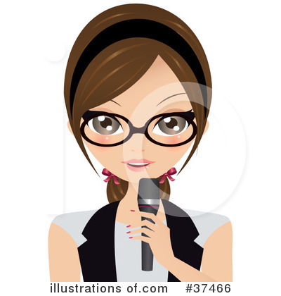 Royalty-Free (RF) Microphone Clipart Illustration by Melisende Vector - Stock Sample #37466