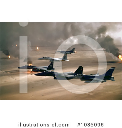 Royalty-Free (RF) Military Aircraft Clipart Illustration by JVPD - Stock Sample #1085096