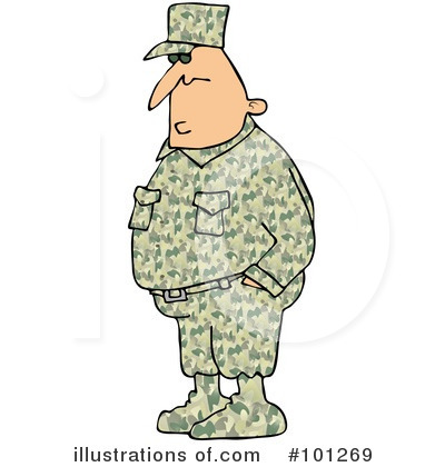 Royalty-Free (RF) Military Clipart Illustration by djart - Stock Sample #101269