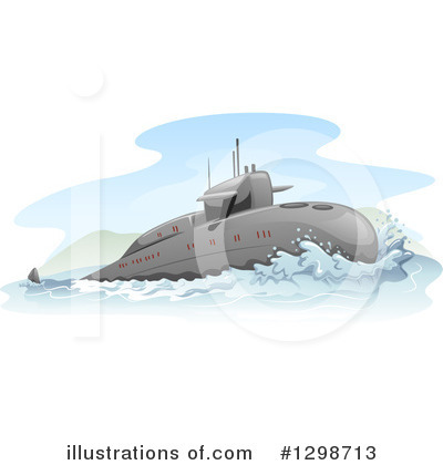 Submarine Clipart #1298713 by BNP Design Studio