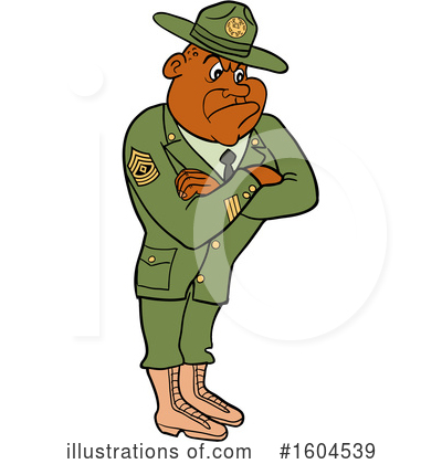 Royalty-Free (RF) Military Clipart Illustration by LaffToon - Stock Sample #1604539