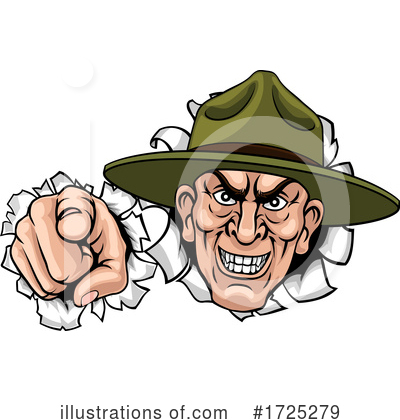 Drill Sergeant Clipart #1725279 by AtStockIllustration