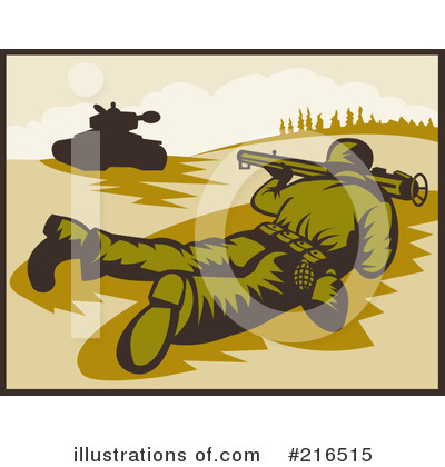 Royalty-Free (RF) Military Clipart Illustration by patrimonio - Stock Sample #216515
