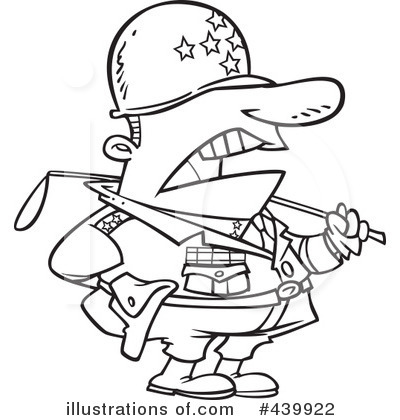 Royalty-Free (RF) Military Clipart Illustration by toonaday - Stock Sample #439922