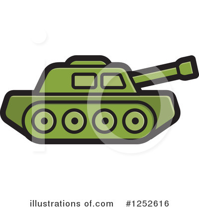 Royalty-Free (RF) Military Tank Clipart Illustration by Lal Perera - Stock Sample #1252616