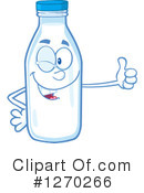 Milk Bottle Character Clipart #1270266 by Hit Toon