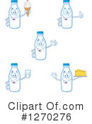 Milk Bottle Character Clipart #1270276 by Hit Toon