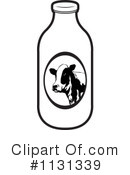 Milk Bottle Clipart #1131339 by Lal Perera