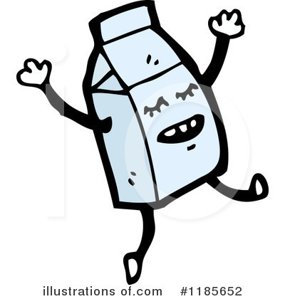 Royalty-Free (RF) Milk Carton Clipart Illustration by lineartestpilot - Stock Sample #1185652