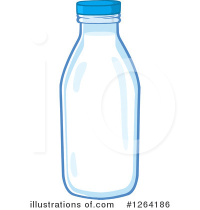Milk Bottle Clipart #1264186 by Hit Toon