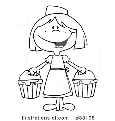 Royalty-Free (RF) Milk Maid Clipart Illustration by Hit Toon - Stock Sample #83198