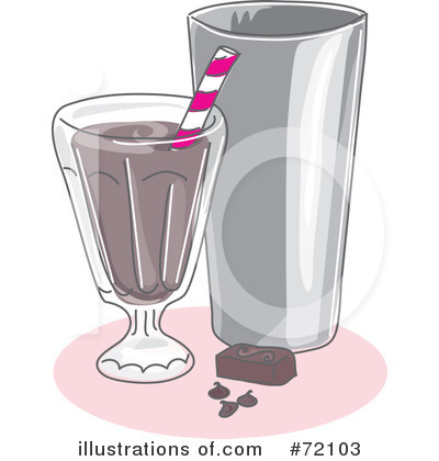 Royalty-Free (RF) Milkshake Clipart Illustration by inkgraphics - Stock Sample #72103