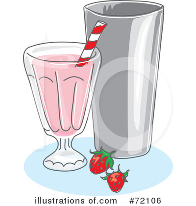 Royalty-Free (RF) Milkshake Clipart Illustration by inkgraphics - Stock Sample #72106