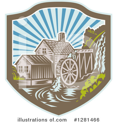 Royalty-Free (RF) Mill Clipart Illustration by patrimonio - Stock Sample #1281466