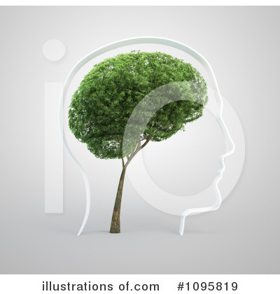 Brain Tree Clipart #1095819 by Mopic