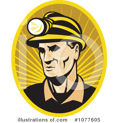 Royalty-Free (RF) Miner Clipart Illustration by patrimonio - Stock Sample #1077605