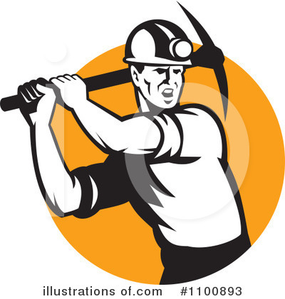 Royalty-Free (RF) Miner Clipart Illustration by patrimonio - Stock Sample #1100893