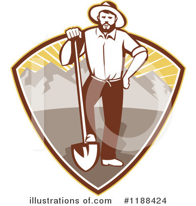 Royalty-Free (RF) Miner Clipart Illustration by patrimonio - Stock Sample #1188424
