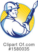 Miner Clipart #1580035 by patrimonio