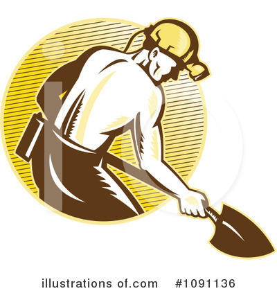 Royalty-Free (RF) Mining Clipart Illustration by patrimonio - Stock Sample #1091136
