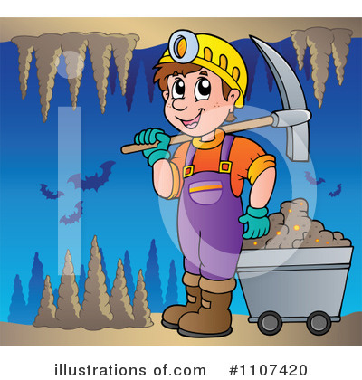 Royalty-Free (RF) Mining Clipart Illustration by visekart - Stock Sample #1107420