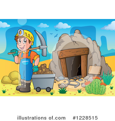 Royalty-Free (RF) Mining Clipart Illustration by visekart - Stock Sample #1228515