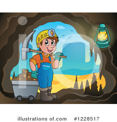 Royalty-Free (RF) Mining Clipart Illustration by visekart - Stock Sample #1228517