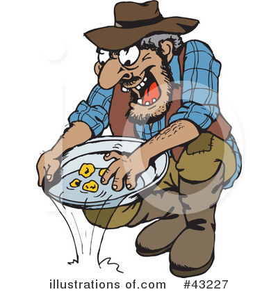 Gold Mining Clipart #43227 by Dennis Holmes Designs