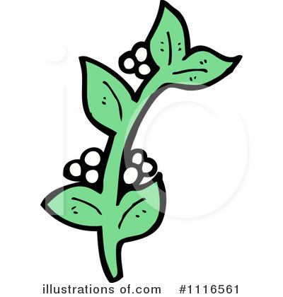 Royalty-Free (RF) Mistletoe Clipart Illustration by lineartestpilot - Stock Sample #1116561