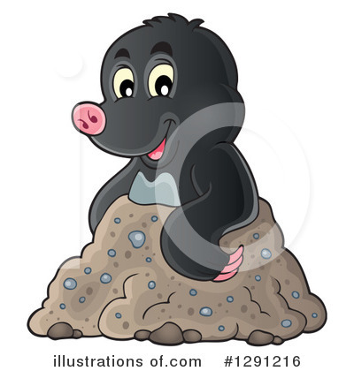 Royalty-Free (RF) Mole Clipart Illustration by visekart - Stock Sample #1291216