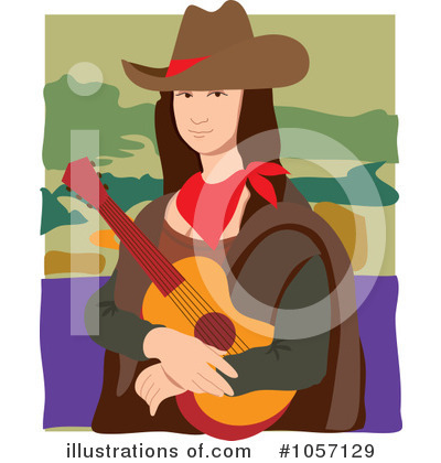 Cowgirl Clipart #1057129 by Maria Bell