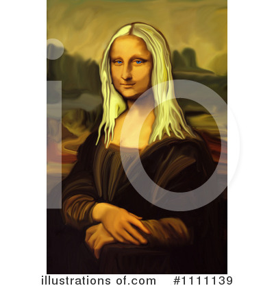 Royalty-Free (RF) Mona Lisa Clipart Illustration by Prawny Vintage - Stock Sample #1111139