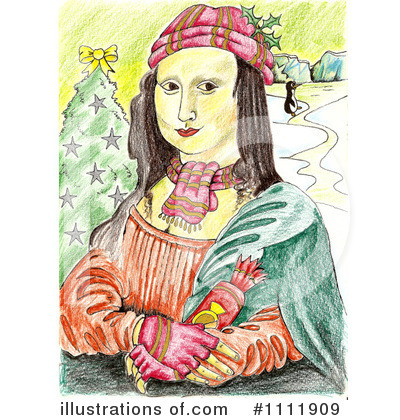 Royalty-Free (RF) Mona Lisa Clipart Illustration by Prawny - Stock Sample #1111909