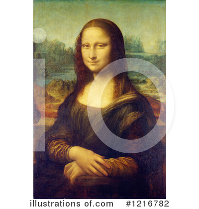 Royalty-Free (RF) Mona Lisa Clipart Illustration by Picsburg - Stock Sample #1216782