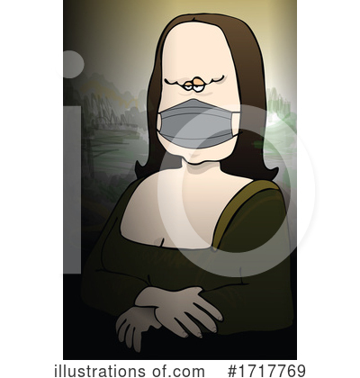 Royalty-Free (RF) Mona Lisa Clipart Illustration by djart - Stock Sample #1717769