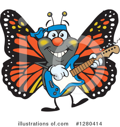 Butterfly Clipart #1280414 by Dennis Holmes Designs