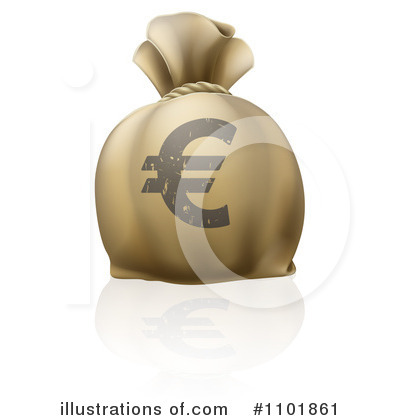 Royalty-Free (RF) Money Bag Clipart Illustration by AtStockIllustration - Stock Sample #1101861