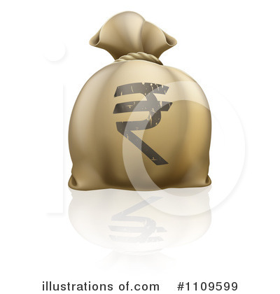 Royalty-Free (RF) Money Bag Clipart Illustration by AtStockIllustration - Stock Sample #1109599
