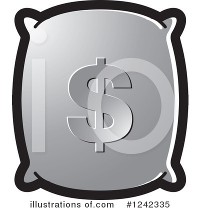 Royalty-Free (RF) Money Bag Clipart Illustration by Lal Perera - Stock Sample #1242335