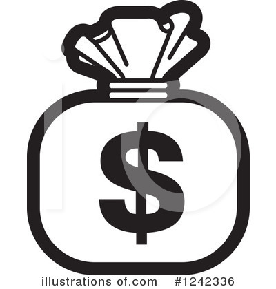 Royalty-Free (RF) Money Bag Clipart Illustration by Lal Perera - Stock Sample #1242336