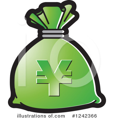 Royalty-Free (RF) Money Bag Clipart Illustration by Lal Perera - Stock Sample #1242366