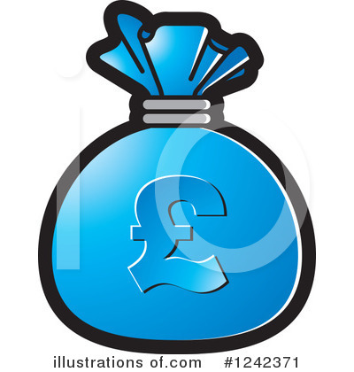 Royalty-Free (RF) Money Bag Clipart Illustration by Lal Perera - Stock Sample #1242371