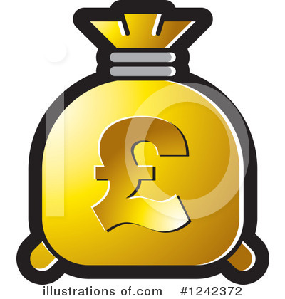 Royalty-Free (RF) Money Bag Clipart Illustration by Lal Perera - Stock Sample #1242372