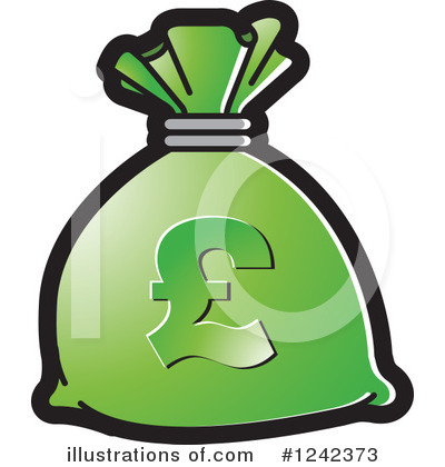 Royalty-Free (RF) Money Bag Clipart Illustration by Lal Perera - Stock Sample #1242373